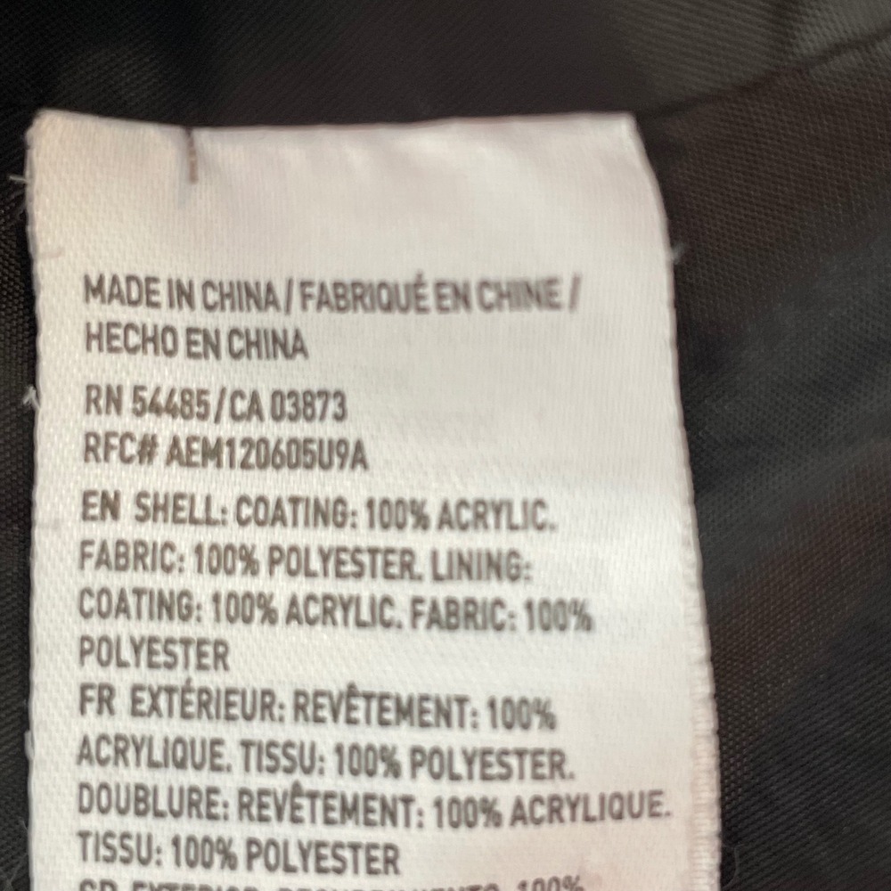 American Eagle Outfitters Gray Hooded Rain Jacket Lightweight Mens Small‎ - Picture 8 of 9